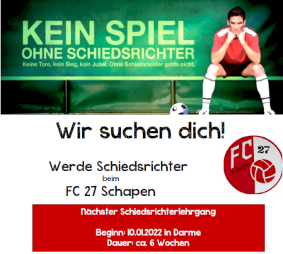 Schiedsrichter gesucht